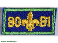 Click to enlarge 1980-81 Year Bar